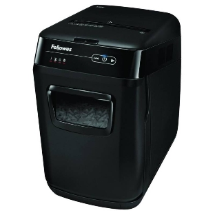Шредер Fellowes AutoMax 200C (секр.P-4)/фрагменты/200лист./32лтр./пл.карты