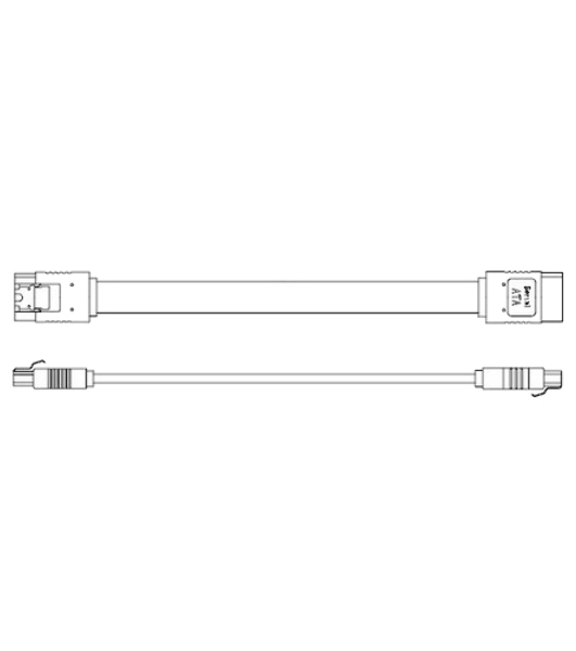 Кабель Advantech 1700018971 M Cable SATA 7P/SATA 7P 15CM 180/180 W/
