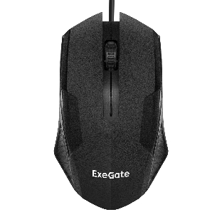 Мышь проводная ExeGate SH-9025L2 OEM черный, 1000 dpi, USB, кнопки - 3