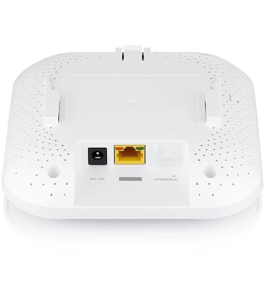 Гибридная точка доступа Zyxel NebulaFlex NWA50AX, WiFi 6, 802.11a/b/g/n/ac/ax (2,4 и 5 ГГц), MU-MIMO, антенны 2x2, до 575+1200 Мбит/с, 1xLAN GE, PoE, без поддержки Captive portal и WPA-Enterprise, защ
