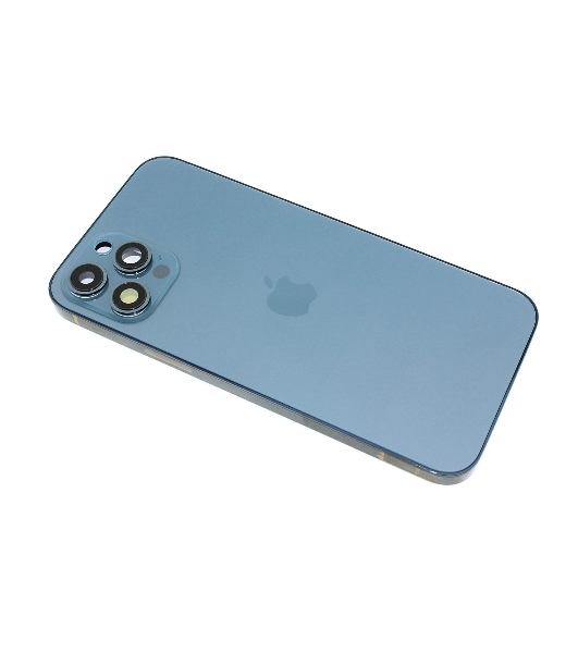 Задняя крышка (корпус) в сборе с рамкой для Apple iPhone 12 Pro Max синяя