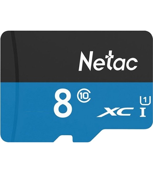 Флеш карта microSDHC 8Gb Netac P500 NT02P500STN-008G-S (без SD адаптера) 80Mb/s