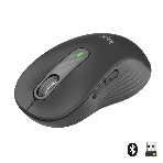 Мышь беспроводная Logitech Signature M650 L графитовый, 4000 dpi, радиоканал, Bluetooth, USB, кнопки - 5, фото 1