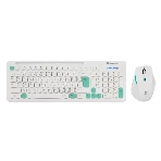 Комплект клавиатура+мышь Defender Cerrato C-978 беспроводной, USB, 1600 DPI, белый/голубой, фото12