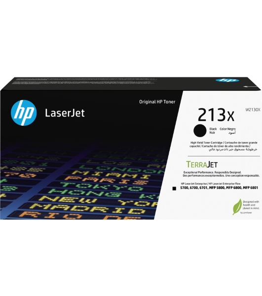 Картридж лазерный HP 213X Black High Yield Original LaserJet Toner Cartridge