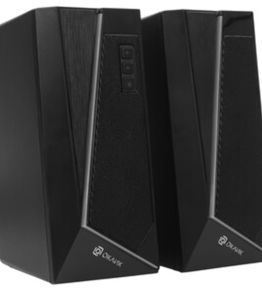 Акустическая система Oklick OK-125 2.0 черный 12Вт