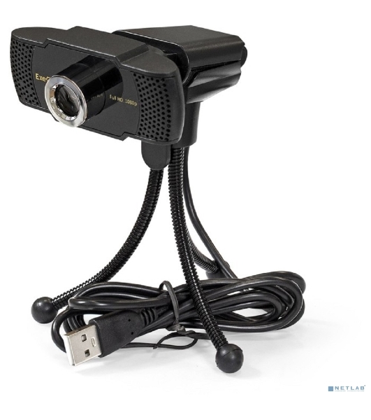 Веб-камера ExeGate BusinessPro C922 FullHD 1920x1080, 30 кадр/с, USB Type-A, микрофон (шумоподавление), универсальное крепление, штатив в комплекте