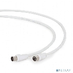 Кабель телевизионный Cablexpert, CCV-515-W-5M, Coaxial M/F, белый, 5м, фото8
