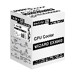 Кулер ExeGate Wizard EXX600-PWM.FRGb (Al+Cu, 6 тепл.трубки, LGA775/1150/1151/1155/1156/1200/1700/1851/AM2/AM2+/AM3/AM3+/AM4/AM5/FM1/FM2/754/939/940, TDP 180W, Fan 120мм PWM, 800-2400RPM, Hydro bearing, 4pin, 11-24db, 540г, FRGb подсветка, с термопастой, на защелках, Color Box), фото11