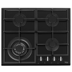 Встраиваемая газовая варочная поверхность Beko HIYG 64225 SBO, Черный, фото3