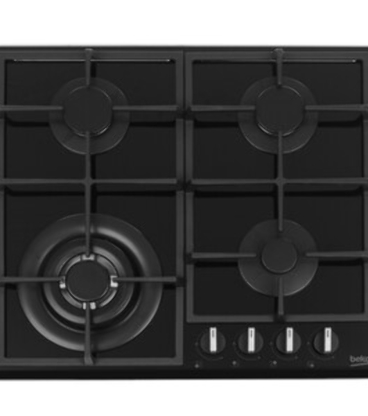 Встраиваемая газовая варочная поверхность Beko HIYG 64225 SBO, Черный