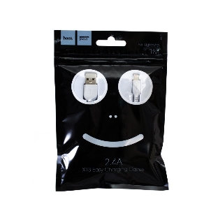 Кабель USB 2.0 HOCO X13, AM/Lightning M, белый, 1м