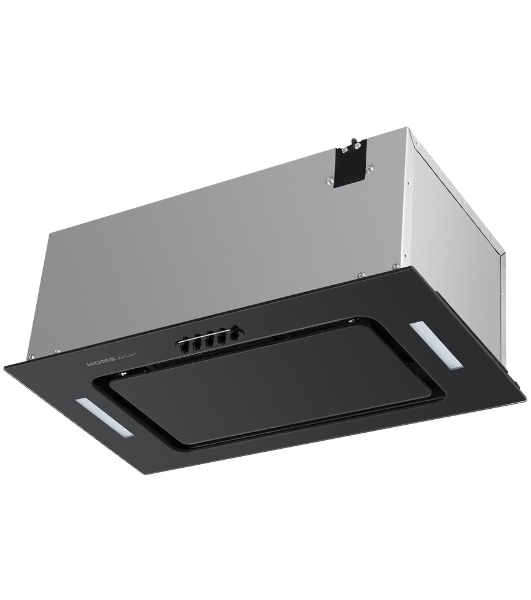 Вытяжка встраиваемая HOMSair Crocus Push 52 черный, 51.8 см, 850 куб. м/ч, 53 дБ