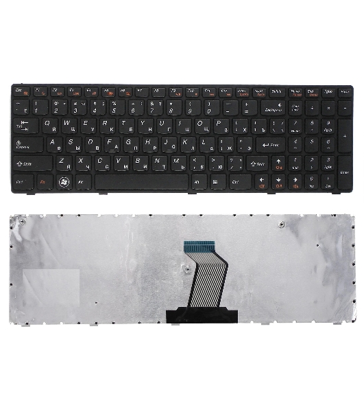 Клавиатура для ноутбука Lenovo IdeaPad Z560 Z565 G570 G770 черная с рамкой