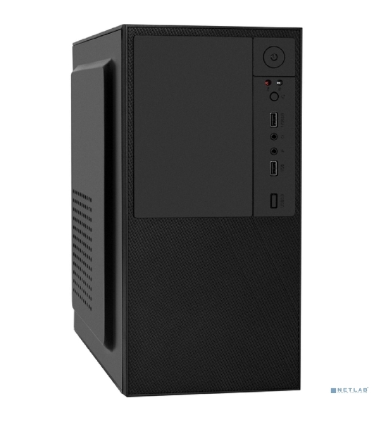 Компьютерный корпус Minitower ExeGate BAA-308 (mATX, без БП, 2*USB, HD Audio, черный)