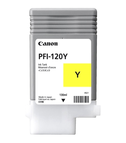 Картридж струйный Canon PFI-120 Y 2888C001 желтый (130мл) для Canon Canon imagePROGRAF TM-200/205