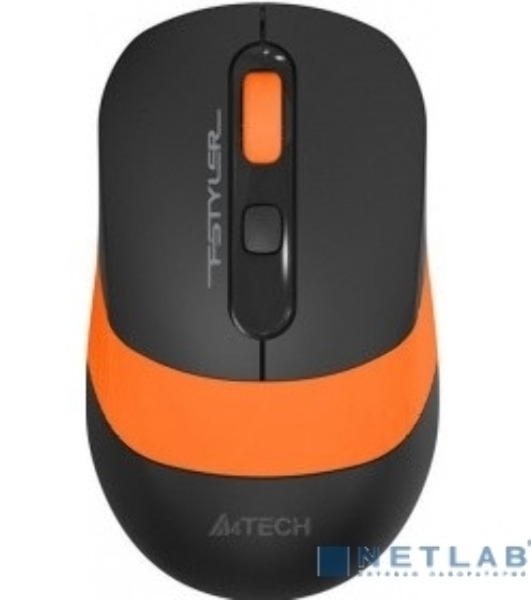 Комплект клавиатура+мышь A4Tech FStyler FG1010 беспроводной, USB, 2000 DPI, чёрный/оранжевый