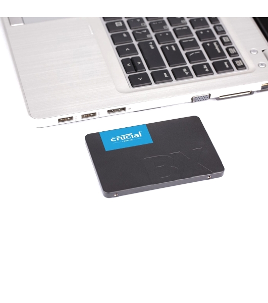 Накопитель SSD Crucial BX500, 500Gb, 2.5', SATA III, R/W 550/500