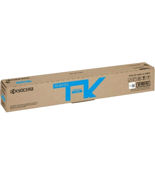 Картридж лазерный Kyocera TK-8115C (1T02P3CNL0) голубой для M8124cidn/M8130cidn 6000 стр.