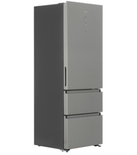 Холодильник Hisense RT641N4ACE серый, двухкамерный, 366/169, морозилка снизу, No Frost