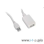 Кабель Gembird USB 2.0 удлинительный, активный 4.8м AM/AF, черный, фото2