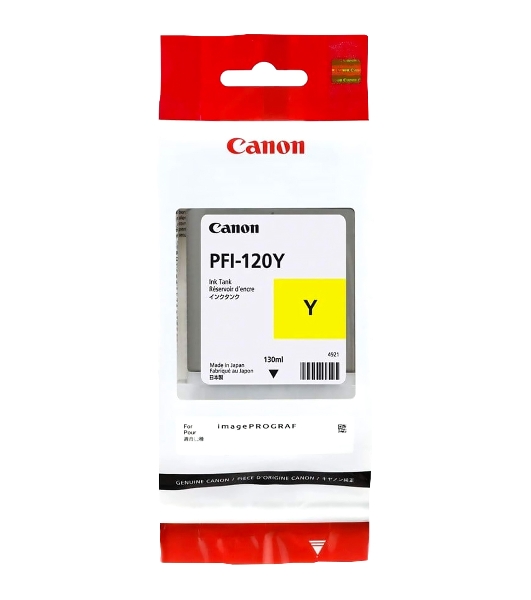 Картридж струйный Canon PFI-120 Y 2888C001 желтый (130мл) для Canon Canon imagePROGRAF TM-200/205