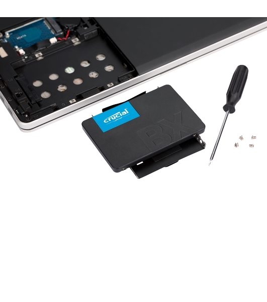 Накопитель SSD Crucial BX500, 500Gb, 2.5', SATA III, R/W 550/500