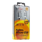 Кабель USB2.0 Cablexpert CC-G-mUSB02Gy-1.8M, AM/microB, серия Gold, длина 1.8м, титан, блистер, фото2