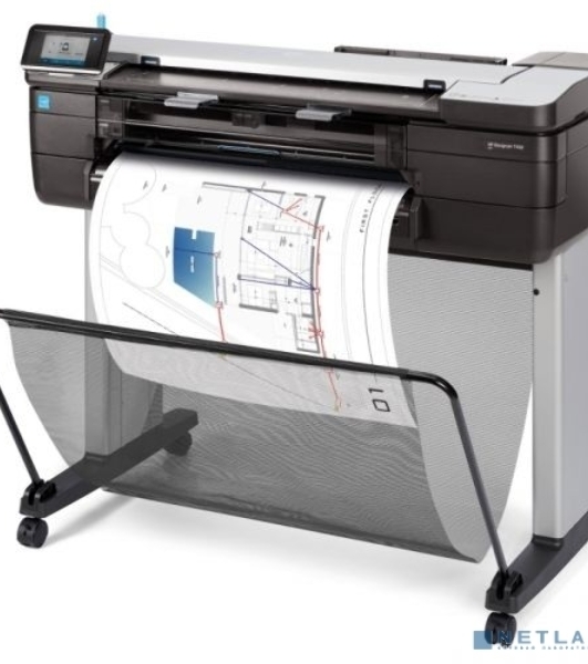 Плоттер струйный HP DesignJet T830 MFP (F9A28D), A1, 24', цветной, печ. A1 за 26 сек., 610 мм, 2400x1200 dpi, Wi-Fi, USB 2.0, Ethernet