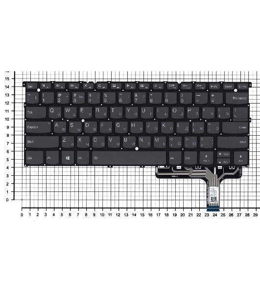 Клавиатура для ноутбука Lenovo IdeaPad S940-14IWL черная