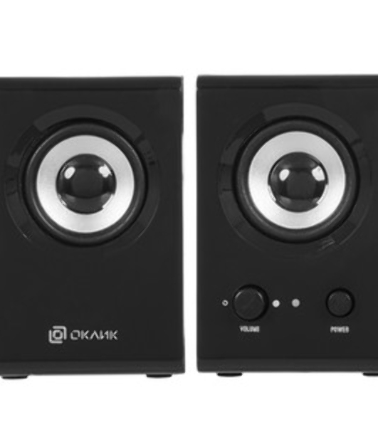 Акустическая система Oklick OK-160 2.0 черный 6Вт