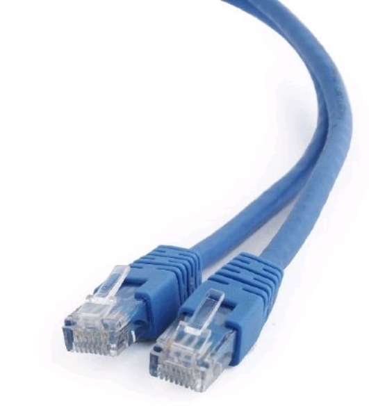 Патч-корд UTP Cablexpert cat.6, 0.25м, литой, многожильный, синий