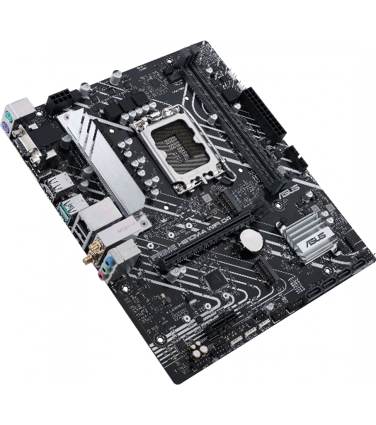 Материнская плата ASUS PRIME H610M-A WIFI D4, LGA 1700, Intel H610, 2xDDR4, 4xSATA, 2xM.2, 1xPCI-E 4.0 x16, 1xHDMI, 1xDisplayPort, 1x 1Gb LAN, 2xUSB-A 3.2 Gen 2, 4xUSB-A 2.0, 3x3.5 мм, 7.1, Micro-ATX