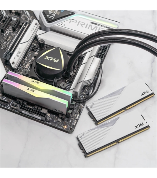 Оперативная память XPG Lancer, DDR5, 64GB (2x32GB), 6000MHz, CL30, DIMM, с радиаторами, RGB, белый