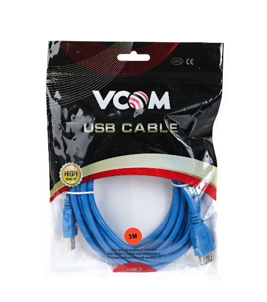 Кабель VCOM VUS7065-3M Кабель-удлинитель USB3.0 Am-Af 3 м