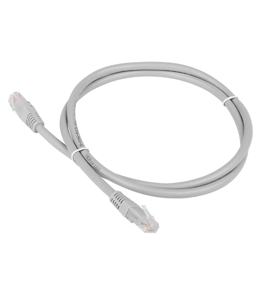 Патч-корд LANMASTER TWT-45-45-5.0/6-GY 5м UTP Cat 6 серый