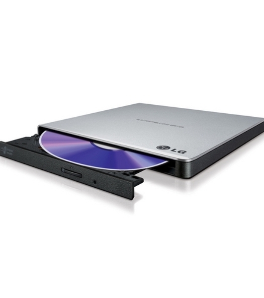 Оптический привод DVD-RW LG GP57ES40 серебристый USB внешний