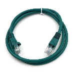 Патч-корд Buro cat.5e 1м зеленый RJ-45 (м)-RJ-45 (м), фото 1