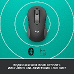 Мышь беспроводная Logitech Signature M650 графитовый, 4000 dpi, радиоканал, Bluetooth, USB, кнопки - 5, фото16