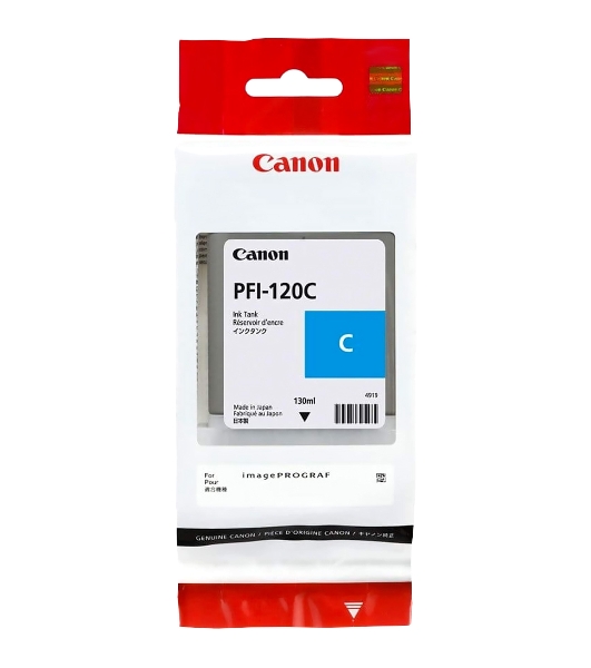 Картридж струйный Canon PFI-120 C 2886C001 голубой (130 мл) для Canon imagePROGRAF TM-200/205