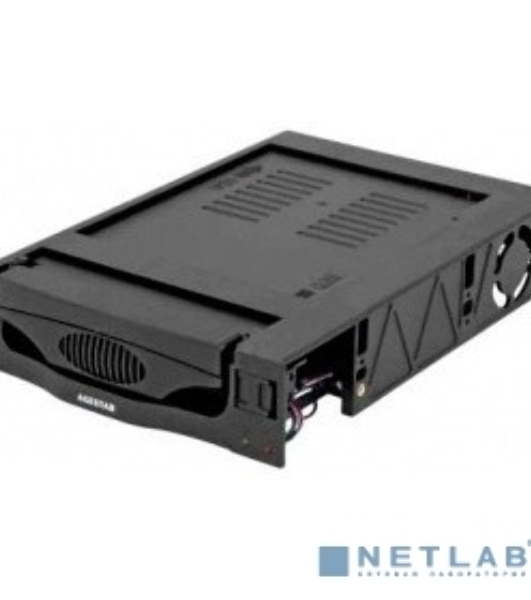 Сменный бокс для HDD AgeStar SR3P-SW-2F SATA пластик черный 3.5'