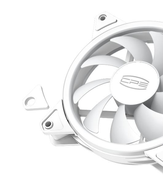Вентилятор для корпуса PCCooler F3 T120 ARGb белый, 120 мм, 1800 об/мин, 21.6 дБ, 4 pin