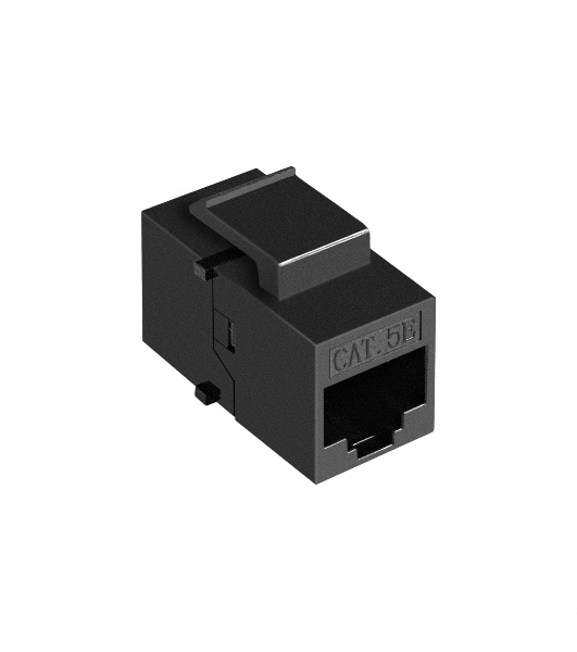 Модуль проходной ExeGate CP45-KJ-UC5e (RJ45-RJ45 формата Keystone Jack, Кат.5e, неэкранированный)