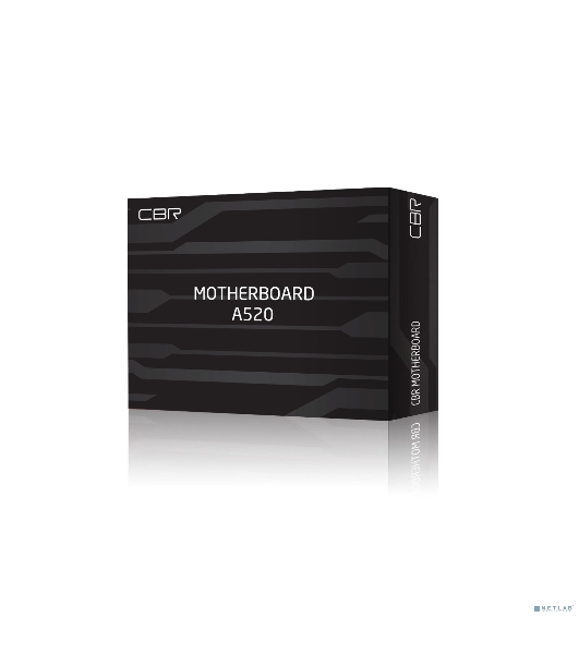 Материнская плата CBR A520, AM4, AMD A520, 2xDDR4, 4xSATA, 1xM.2, 1xPCIe x16, 1xPCIe x1, 1xVGA, 1xHDMI, 1x1Gb LAN, 2xUSB 2.0, 4xUSB 3.0, 5.1, mATX