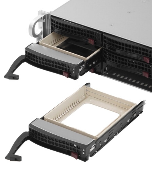 Корпус Supermicro CSE-826BAC4-R920LPB, 2U, 8 x SAS3 & 4 x hybrid NVMe 3.5 bays