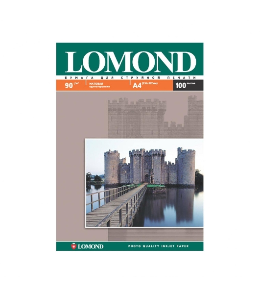 Фотобумага Lomond односторонняя матовая A4/90/100л.