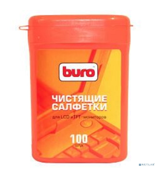 Салфетки Buro BU-tft для экранов ЖК мониторов туба 100шт влажных