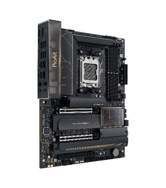 Материнская плата ASUS PROART X870E-CREATOR WIFI, AM5, AMD X870E, 4xDDR5, 4xSATA, 4xM.2, 2xPCIe 5.0 x16, 1xPCIe 4.0 x4, 2xUSB-C 40Gbps, 1xUSB-C 20Gbps, 7xUSB-A 10Gbps, 1xUSB-A 2.0, 1xDP (v1.4), 1xHDMI (v2.1), 1x10Gb LAN, 1x2.5Gb LAN, Wi-Fi 7, Bluetooth 5.4, 3x3.5 мм, 7.1, ATX