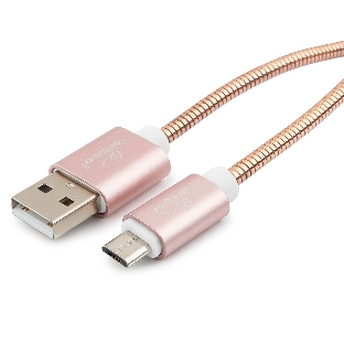 Кабель USB2.0 Cablexpert CC-G-mUSB02Cu-1.8M, AM/microB, серия Gold, длина 1.8м, золото, блистер