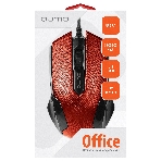 Мышь проводная Qumo Office M14 красный, 1000 dpi, USB, кнопки - 3, фото2